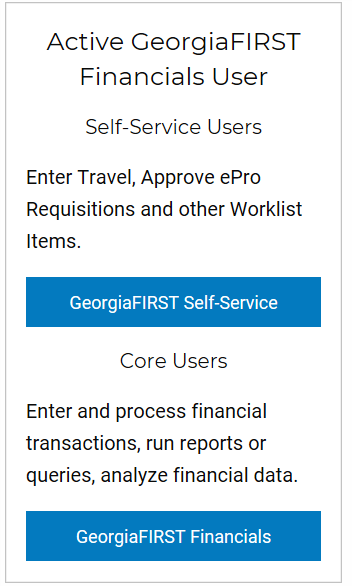 Ga First Core Users