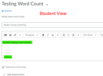 Student View of the New Word Count Feature in GaVIEW