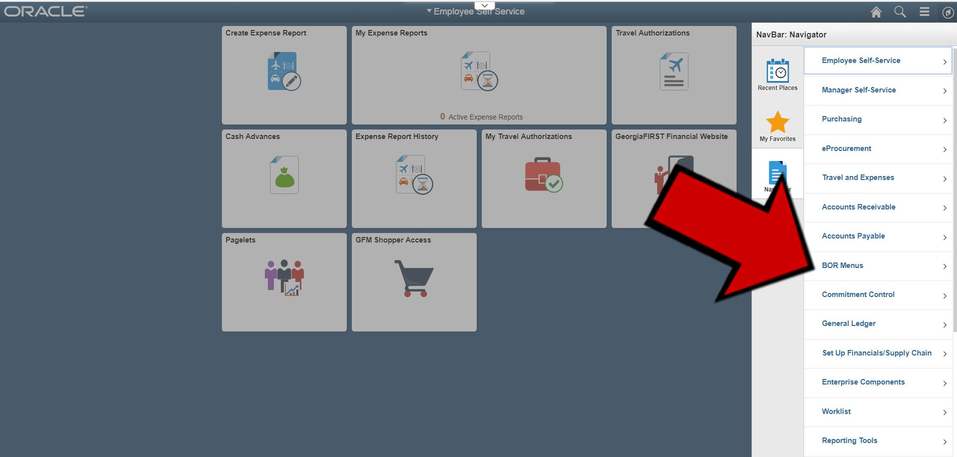BOR Menus