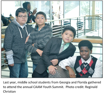 Last year, middle school students from Georgia and Florida gathered to attend the annual CAAM Youth Summit.