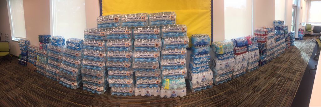 The Bahamas Consulate General, Atlanta staff donated 50 cases of water to ASU to assist with storm recovery.