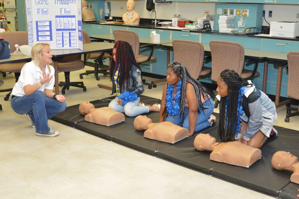 In June, Putnam County Charter School System students participated in a variety of activities, including CPR training, during the newly established summer camp program at Albany State University.