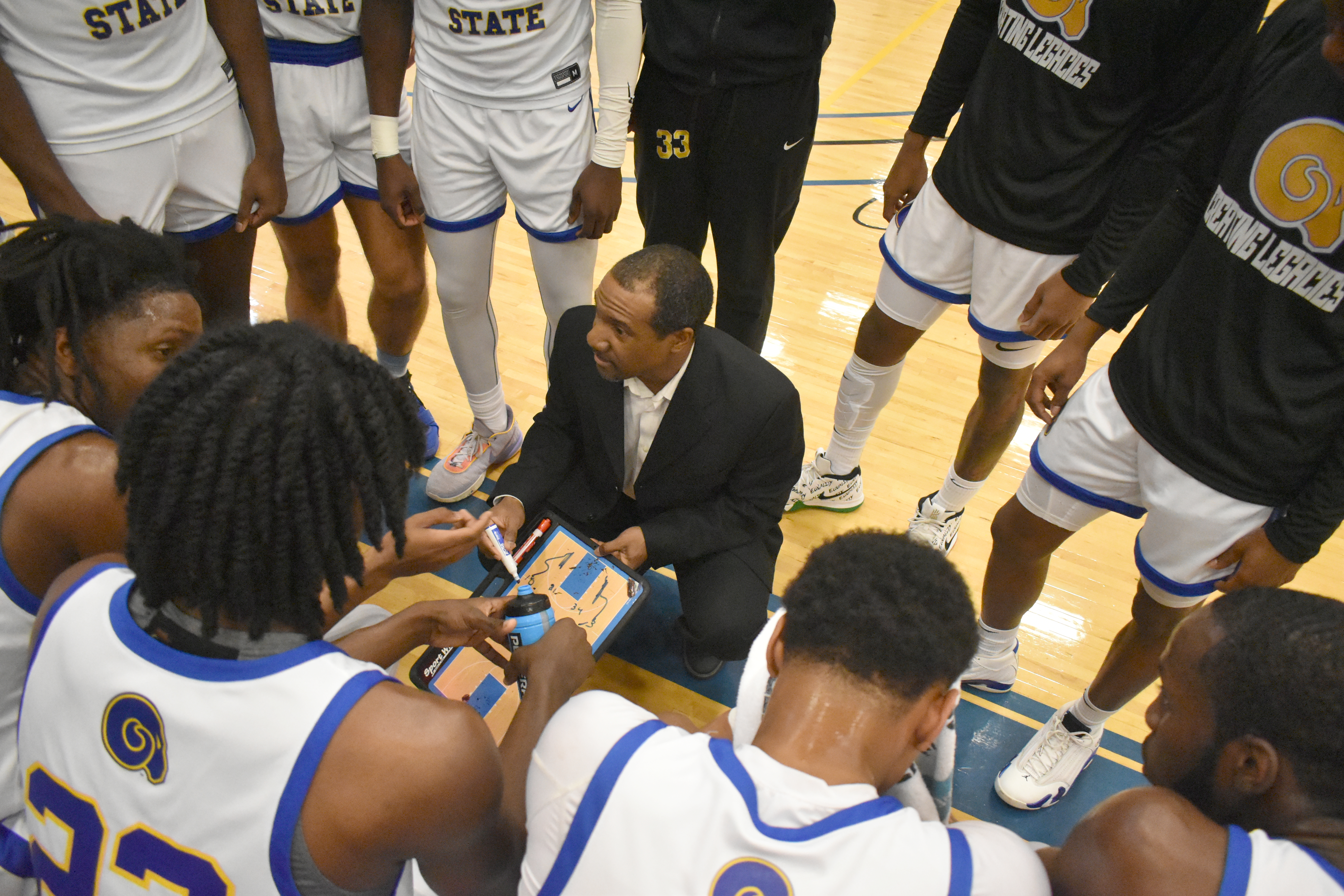 P. Gayle Coaching Basketball Players