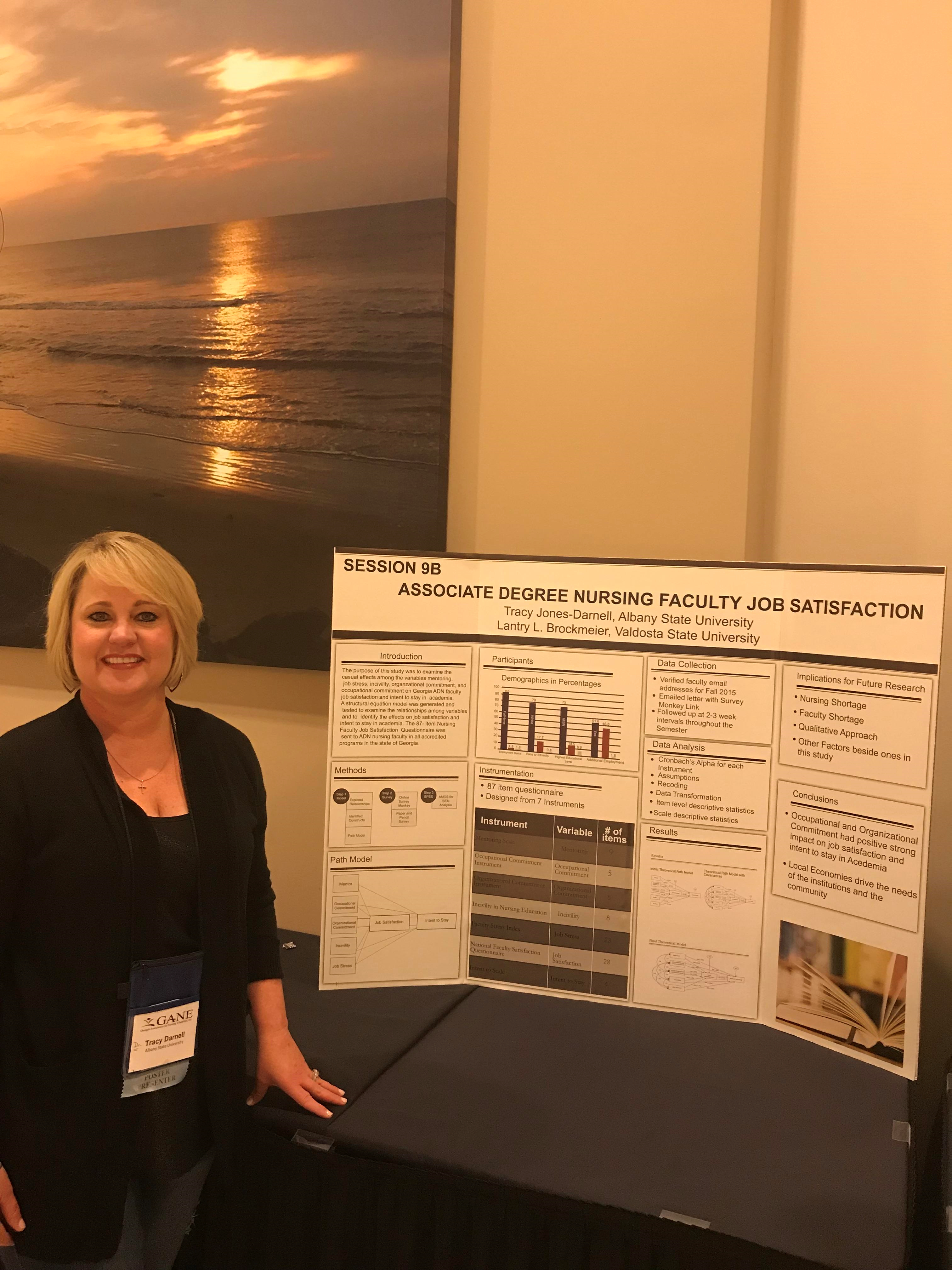 ASU professor, Tracy Jones-Darnell, presents research at an annual nursing conference.                                      