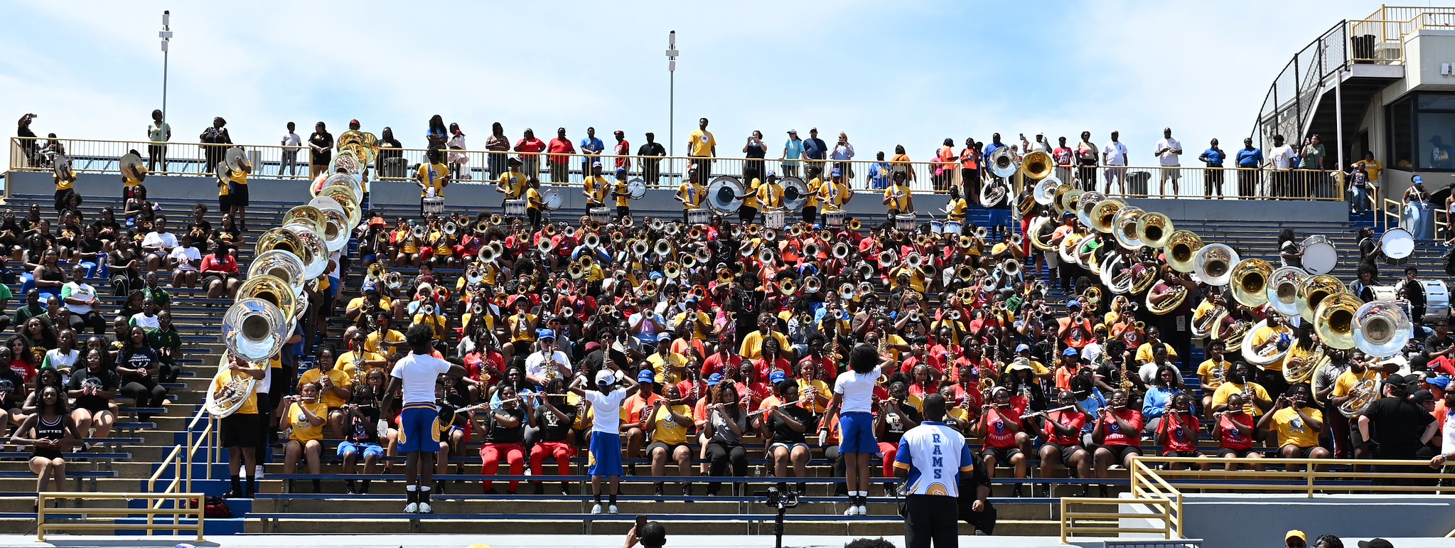 ASU High School Day Band in Stands ASU High School Day Band in Stands