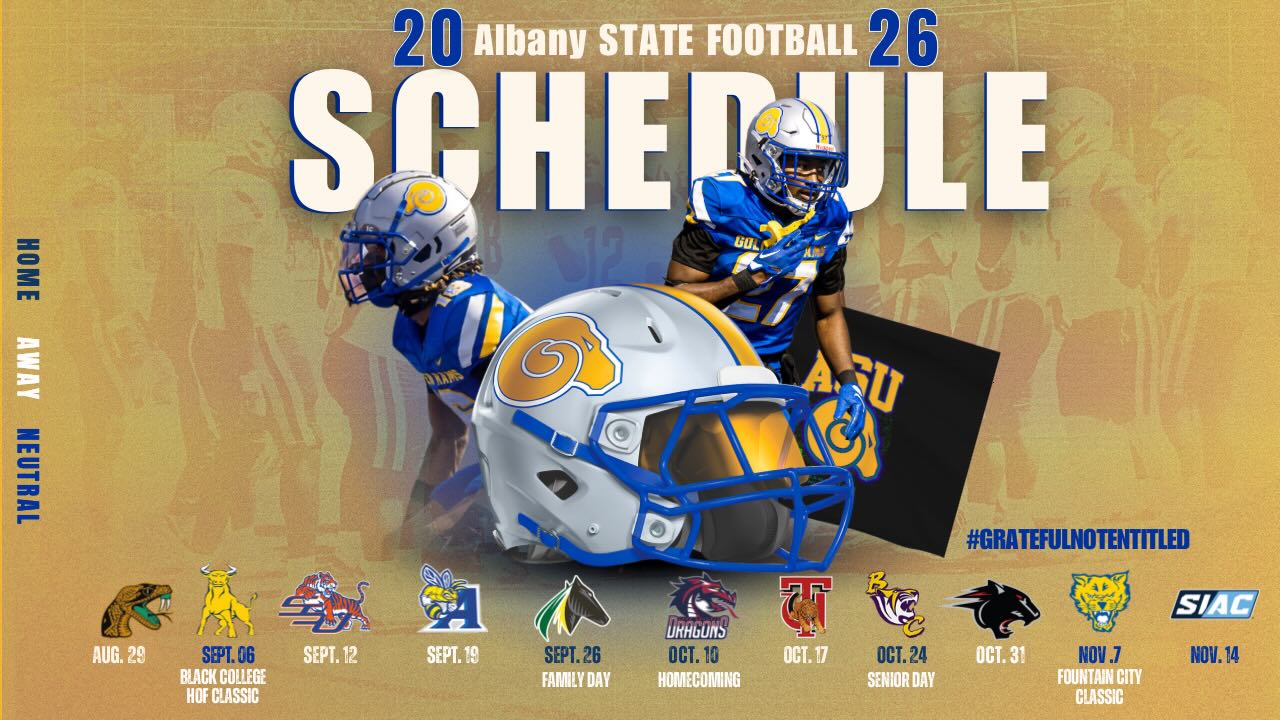 Albany State 2026 Football Schedule