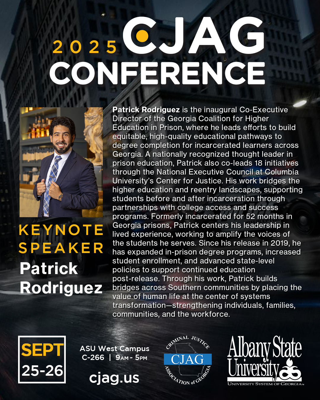 CJAG Conference Speaker Information