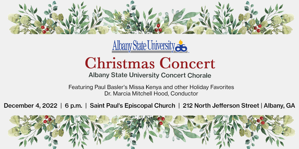Christmas Concert is Dec 4 at St Pauls Albany
