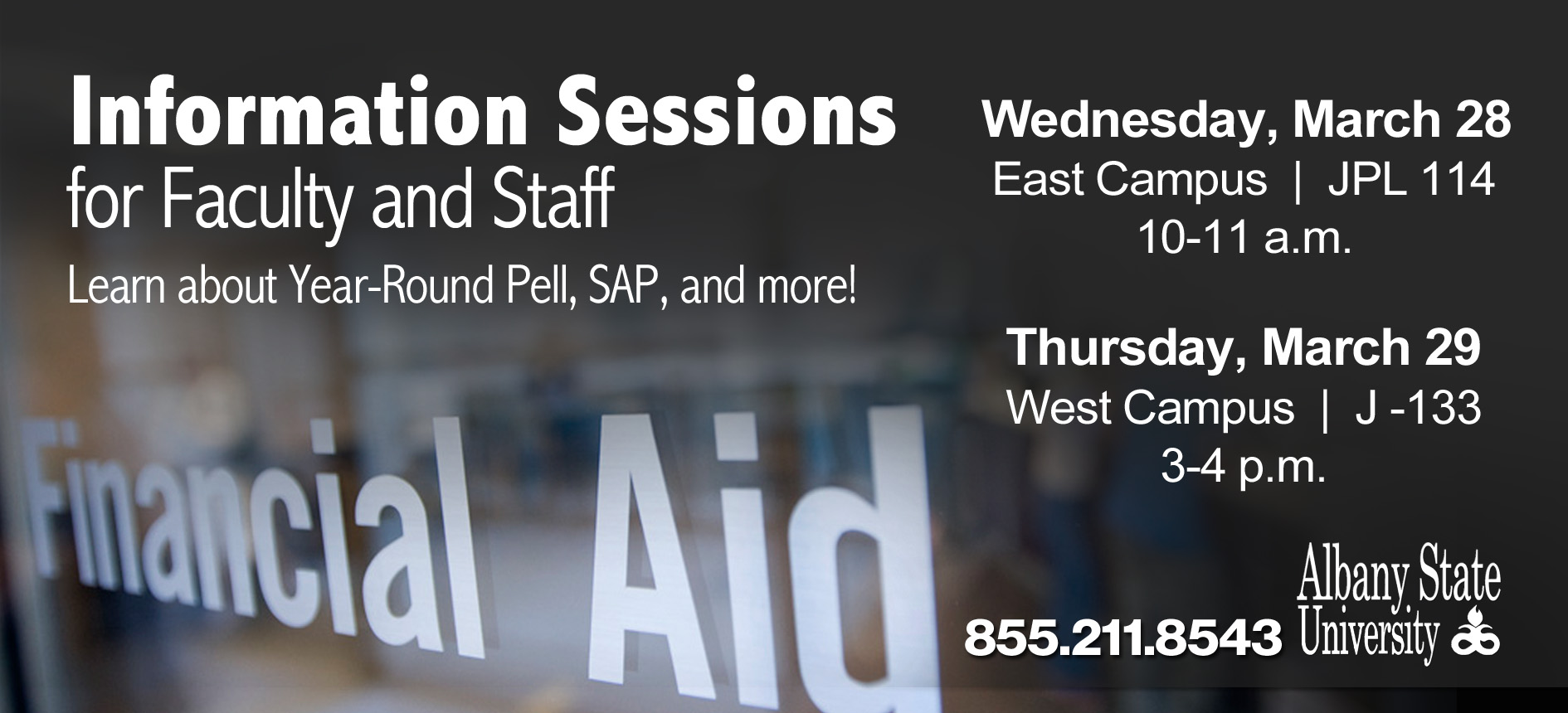 The Office of Financial Aid Hosts Information Session for Faculty/Staff