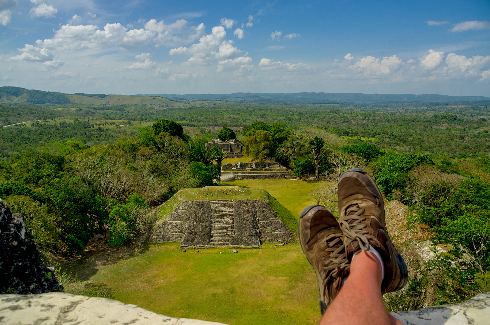 View of ancient ruins in Belize